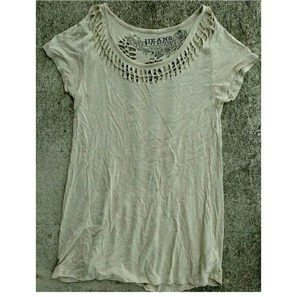 Buffalo Jeans destructed oversize tee. Size small - Picture 1 of 3
